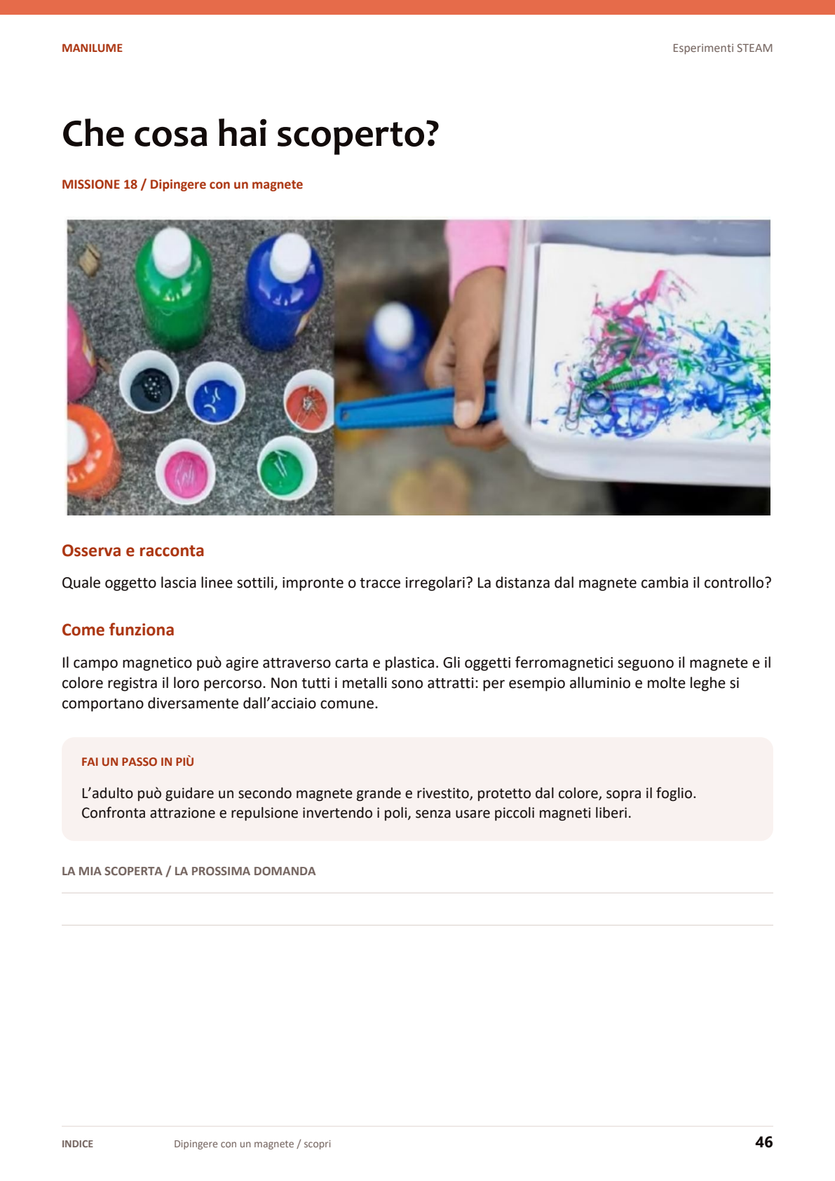 Pagina reale: Dipingere con un magnete